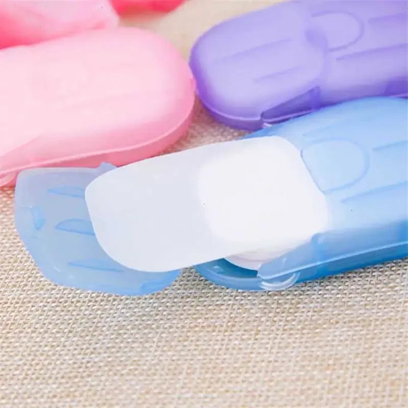 20PCS Portable Soap Paper Disposable Soap Paper Flakes Washing Cleaning Hand for Kitchen Toilet Outdoor Travel Camping Hiking Oasis Select