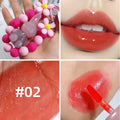 Moisturizing Lip Gloss Cute Rabbit Hand Bracelet Keychain Waterproof Long Lasting Mirror Glaze Non Stick Oasis Select 02