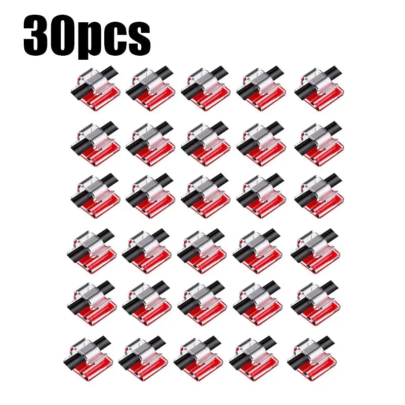 10/20/30/40/50pcs Cable Clips Self-Adhesive Cord Management Wire Holder Organizer Clamp Self-Adhesive Light Clips Car Wire Clip Oasis Select 30pcs Transparent