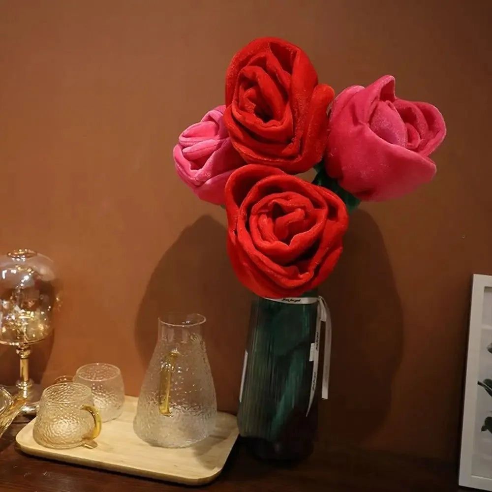 85cm Large Artificial Roses | Realistic Fabric Flower Bouquet