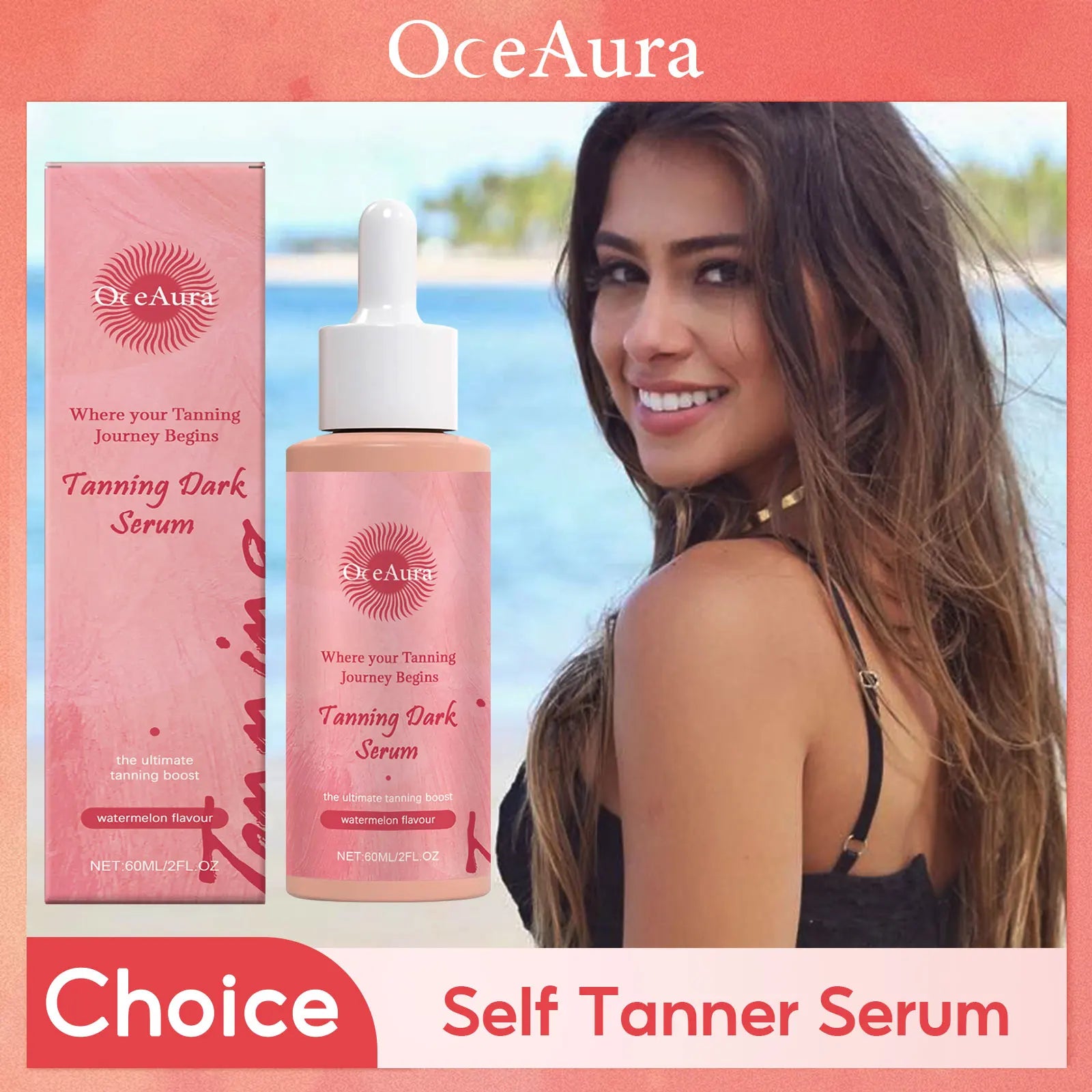 1/3/5pcs Oceaura Tanning Serum Sunless Self Tanner Lasting Solarium Suntan Skin Moisturizing Repair Face Body Bronzing Tan Drop Oasis Select