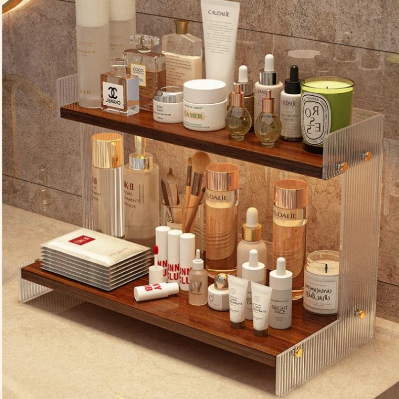 Multi-functional Desktop Shelf Household Cosmetics Storage Rack Acrylic Storage Rack sturdy and durable Oasis Select