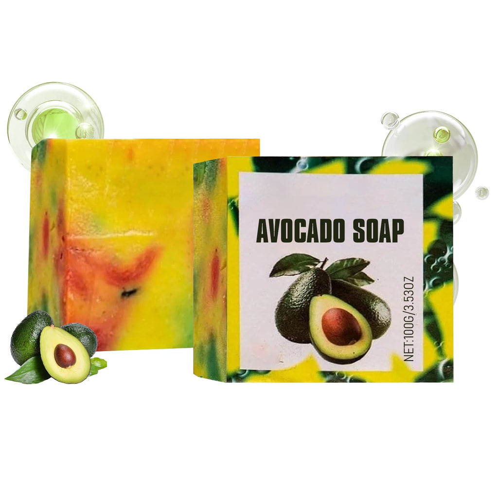 Avocado Moisturizing Soap Softening Keratin Deep Pore Cleansing Remove Dirt Improve Skin Conditions Body Nourishing Care Soap Oasis Select