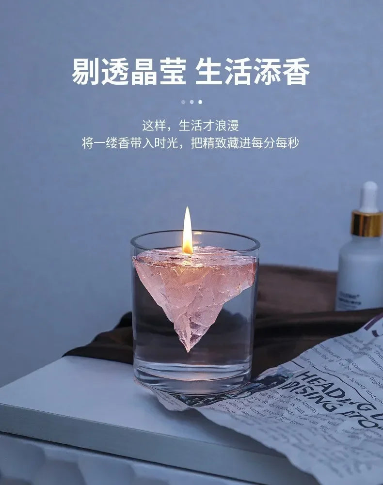 Hand Made Floating Iceberg Candle Home Decoration Floating Mount Fuji Scented Candle Gift Oasis Select