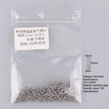 100Pcs Glasses Spring Hinge Screws Optical Eyewear Accessories Pointed End Self Aligning Screw Repair Supplies Oasis Select 2.0x1.6x8.5