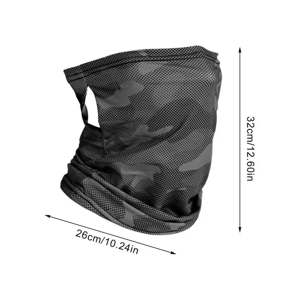 UV Protection Face Cover Quick-Dry Cycling Face Mask Scarf Sun Protection Headwear Outdoor Face Cover Breathable Bandana Oasis Select Dark Gray