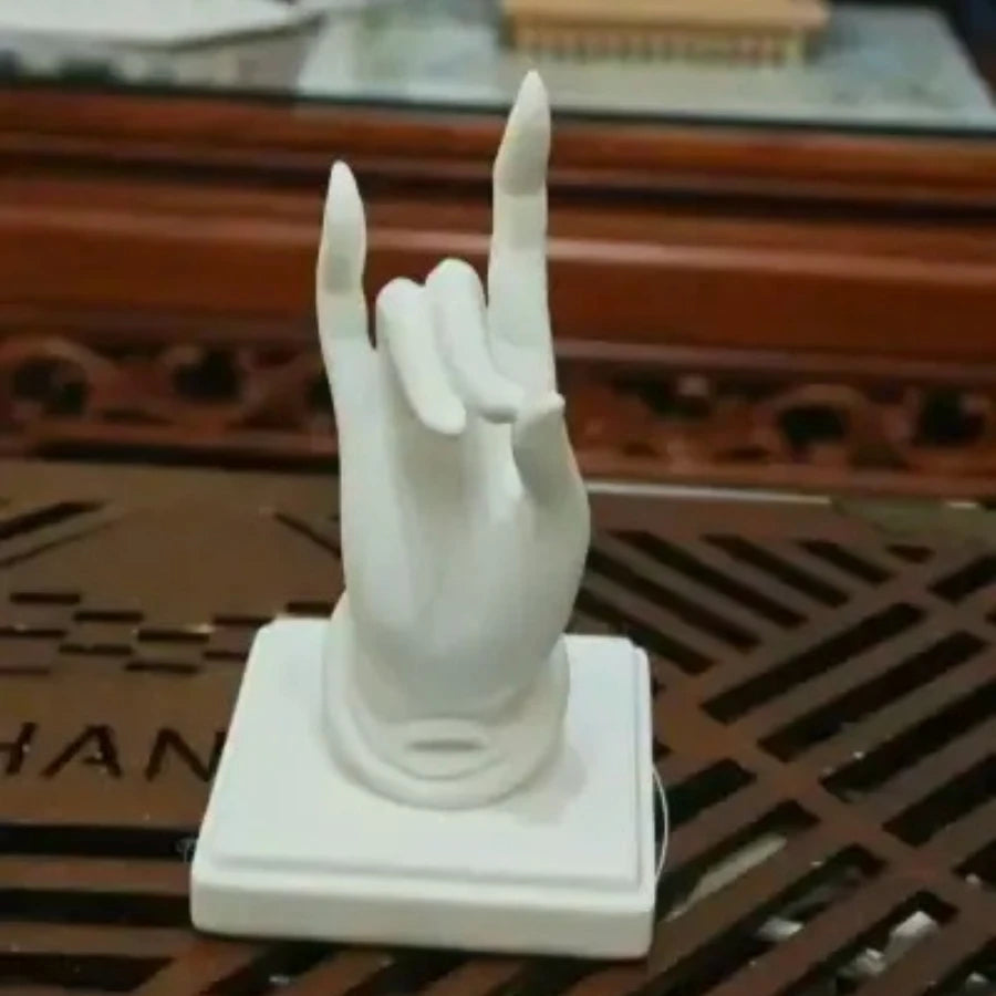 Buddha Hand Incense Holder Zen Mudra Hand Shaped Incense Stick Burner for Meditation Home Decor PLA Material Finger Insertion Oasis Select