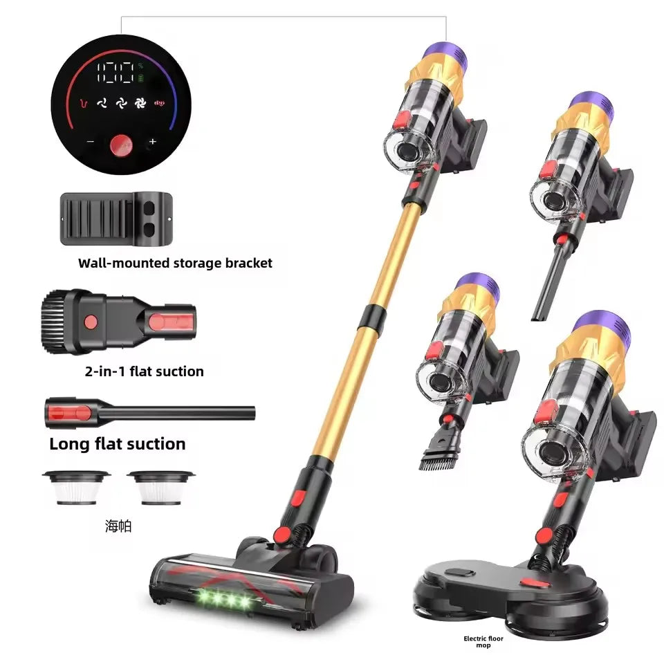 GUOHE V18 Cordless Vacuum 550W 35000Pa – Brushless Motor & Pet Brush