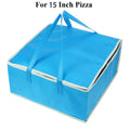 Waterproof Insulated Bag Cooler Folding Picnic Basket Ice Pack Drink Box Thermal Lunch Bag Portable Food Delivery Bag Pizza Bag Oasis Select Blue-40x40x24cm