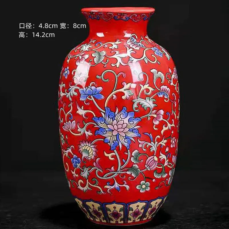 Chinese Table Antique Blue White Porcelain Vase Decoration Crafts