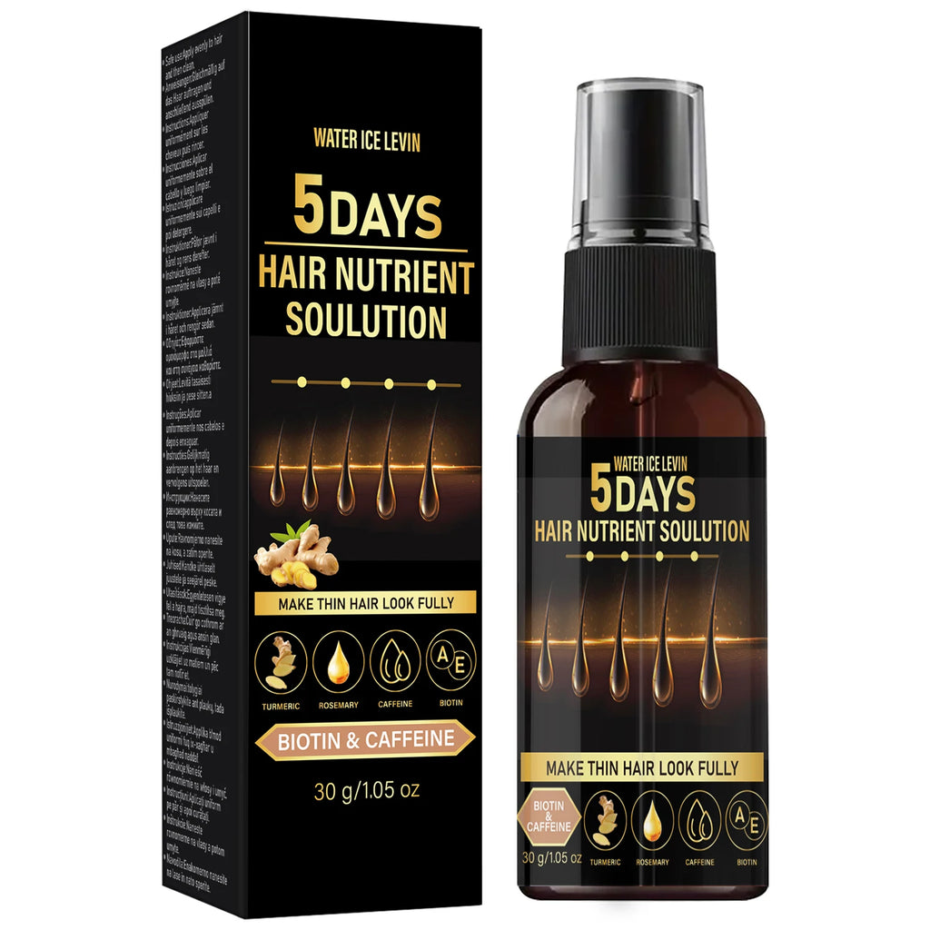Biotin & Caffeine Hair Oil – Rosemary & Turmeric for Thicker Hair Hair Growth Oil Oasis Select black 30g