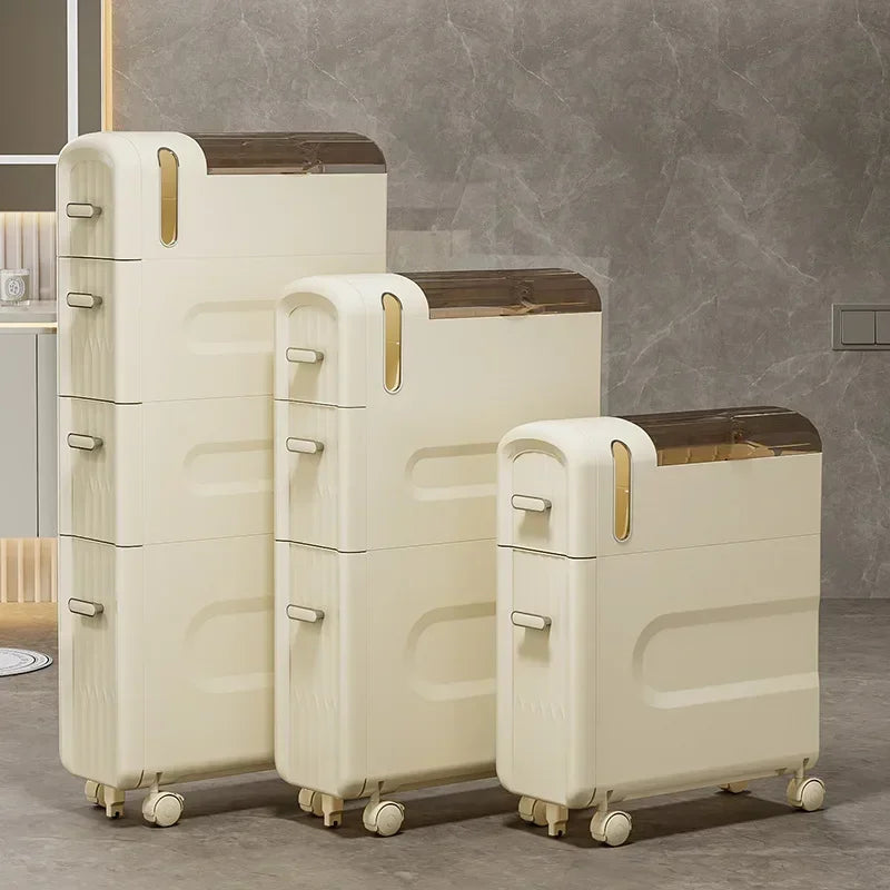Multifunctional crevice storage cabinet, drawer type plastic locker Oasis Select