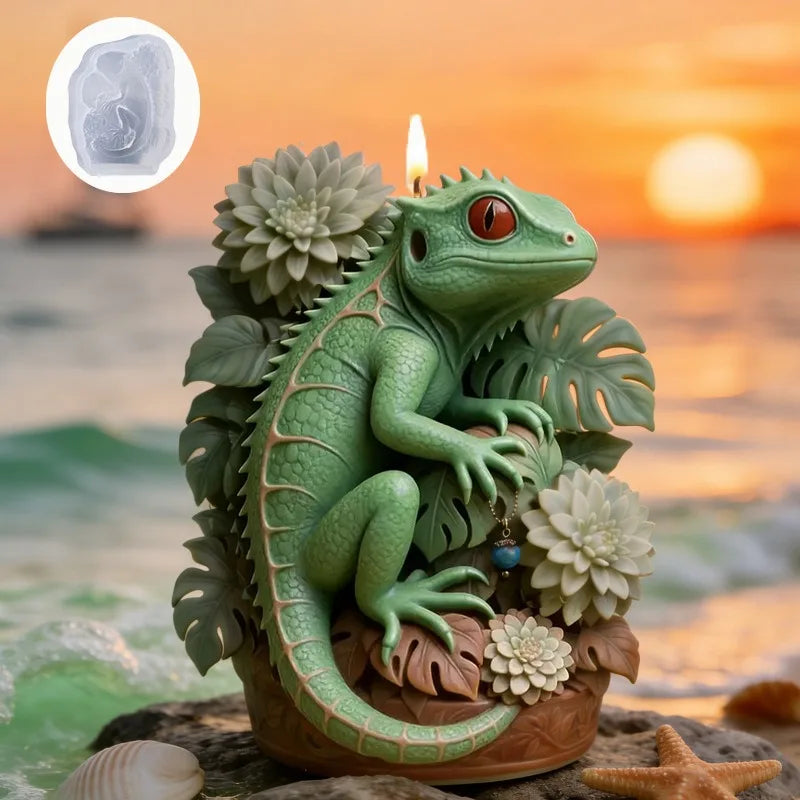 3D Lizard Silicone Candle Mold DIY Aromatherapy Candle Soap Resin Casting Mold Craft Supplies Oasis Select