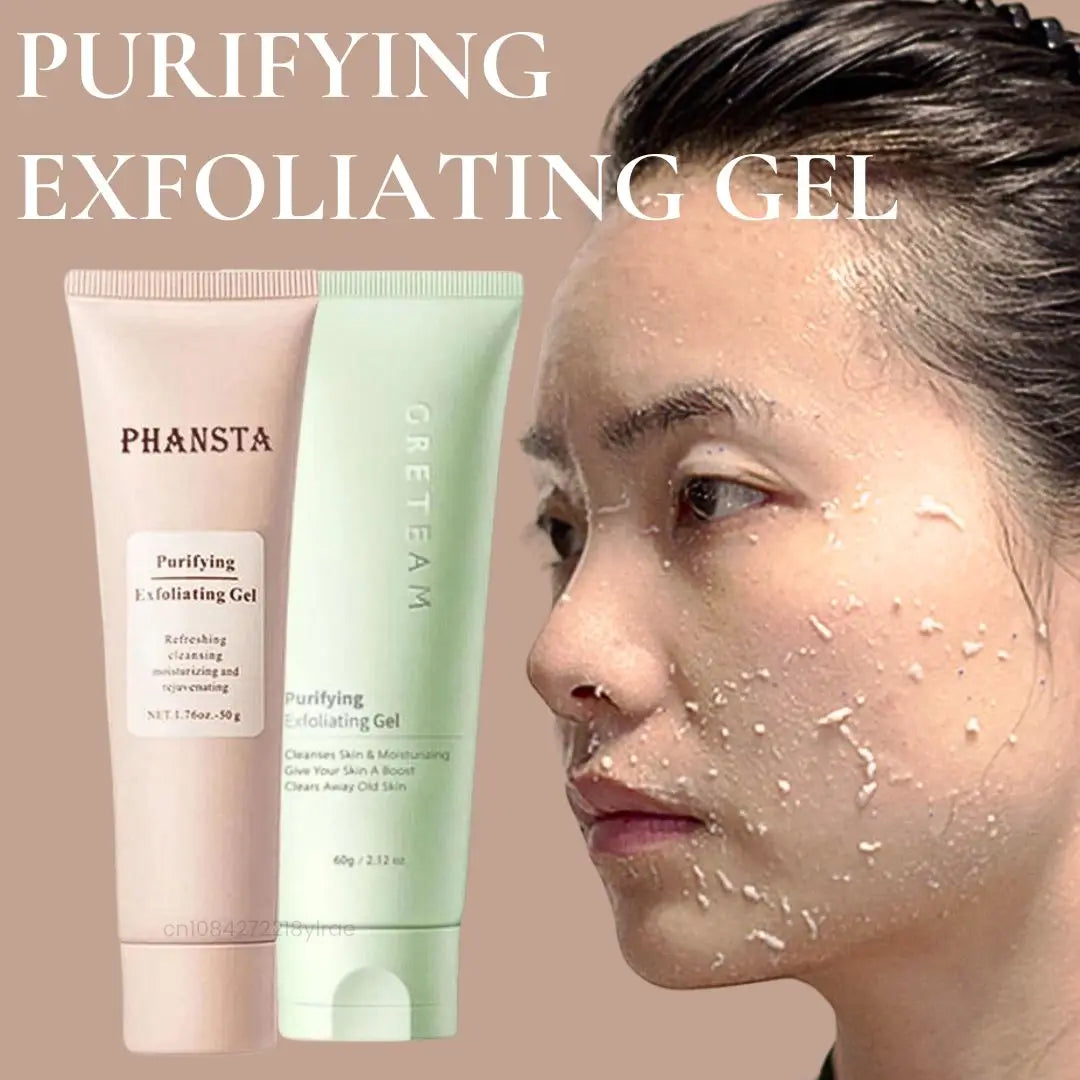 Face Exfoliating Gel Deep Cleansing Pores,Remove Dead Skin Purify Gentle Exfoliate Oil Control Moisturizing Face Scrub Skin Care Oasis Select