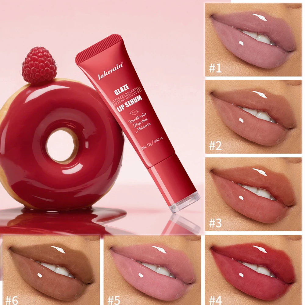 Lakerain 6-Color Glowy Tinted Lip Balm – Hydrating & Nourishing