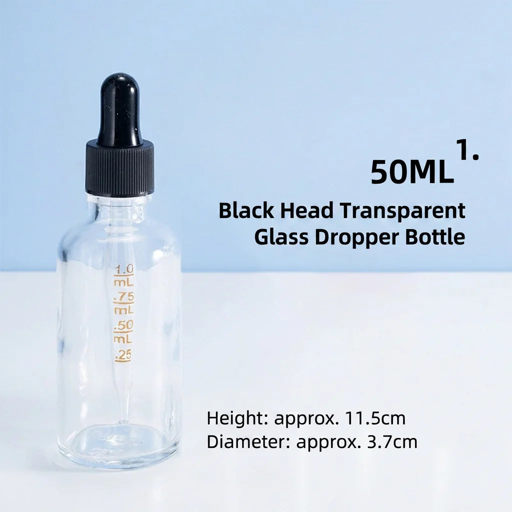 Glass Dropper Bottles – Refillable Serum & Essential Oil Vials
