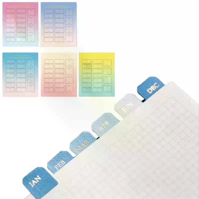10/20 Sheets Classification Ledger Marker Stickers Monthly Separator Tabs Monthly Tabs Sticker For Office Study Oasis Select
