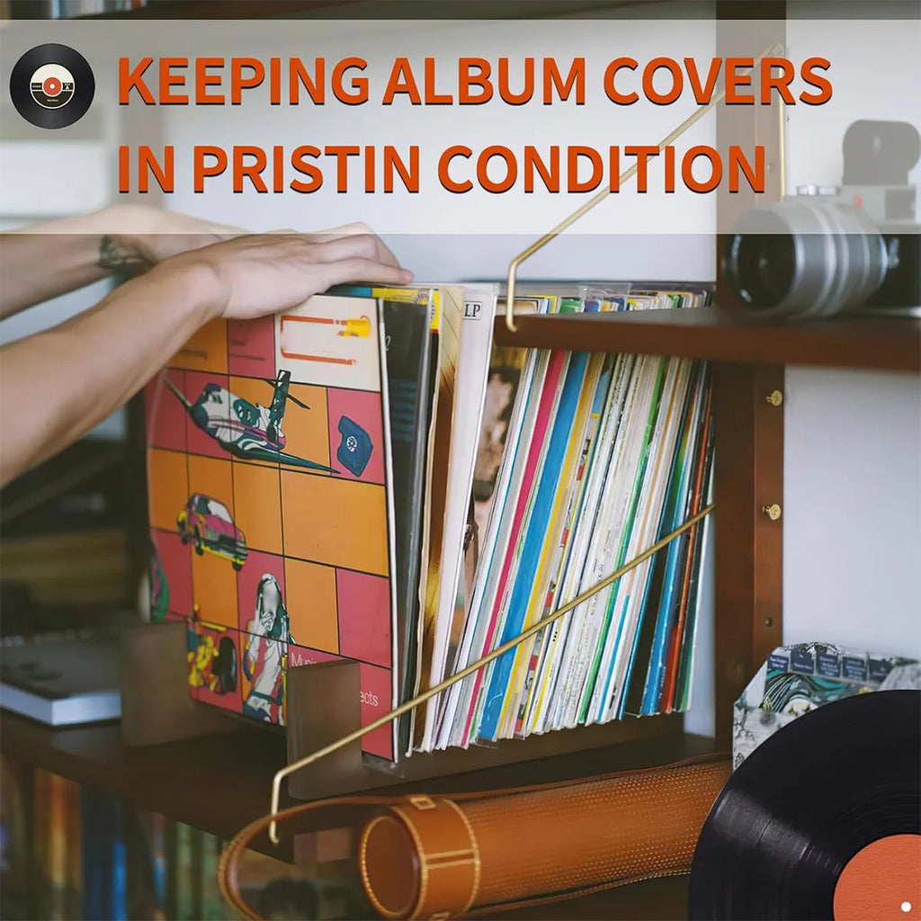 12-inch vinyl record protective sleeve, transparent bag for turntable LP records, open record bag, 32.3cm*32cm, 20/50 pieces Oasis Select