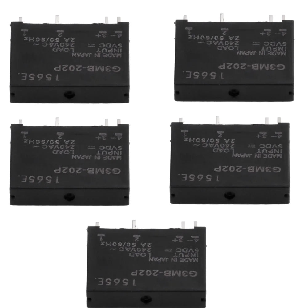 1/5PCS Relay Module 5V-G3MB-202P G3MB 202P DC-AC PCB SSR In 5V DC Out 240V AC 2A Solid State Relay Module Oasis Select 5pcs
