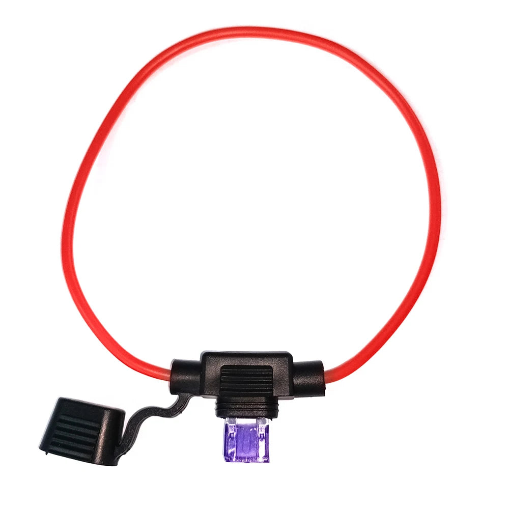 32V Mini Auto Fuse Holder 16AWG And Car Blade Fuse 3A 20A Waterproof Small Car Insert Fuse Socket in Line Cutoff Switch Adapter Oasis Select