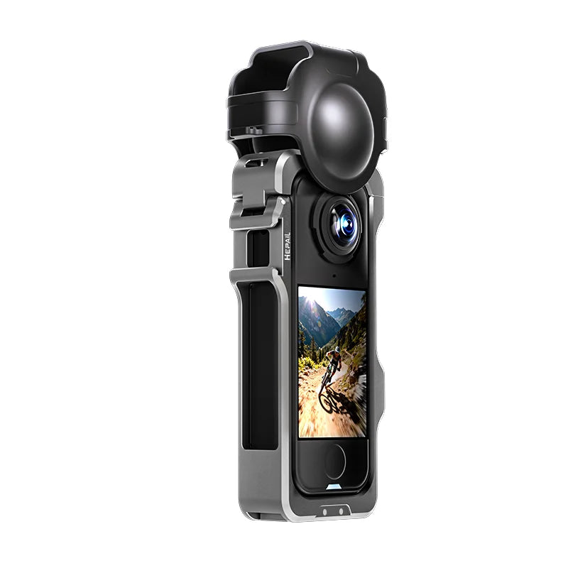 Aluminum Cage Frame for Insta360 X4 – Shockproof Bracket