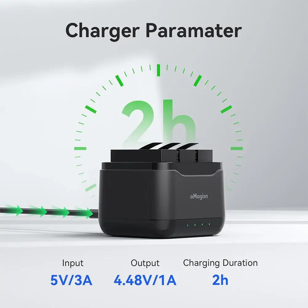 Insta360 Ace Pro 2 Triple Battery Charging Hub | USB-C 5V/3A