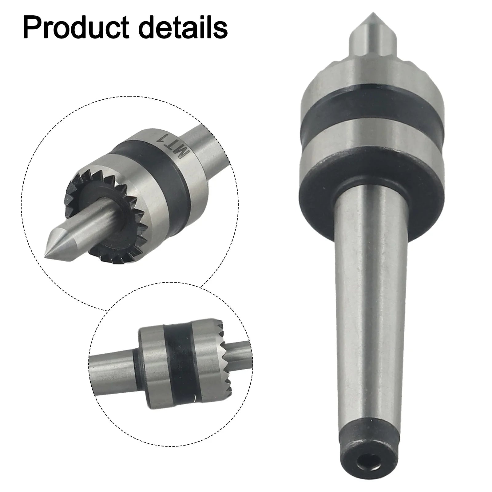 Crown Multi-tooth Woodworking Lathe Drive Center Spindle MT1or MT2 With Spring Loaded Point Woodturing CNC Metalworking Tools Oasis Select