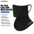 PHMAX Summer Ice Silk Bicycle Mask Scarf Sun Protection Full Face Mask Anti-UV Breathable Quick Dry MTB Road Bike Cycling Mask Oasis Select black