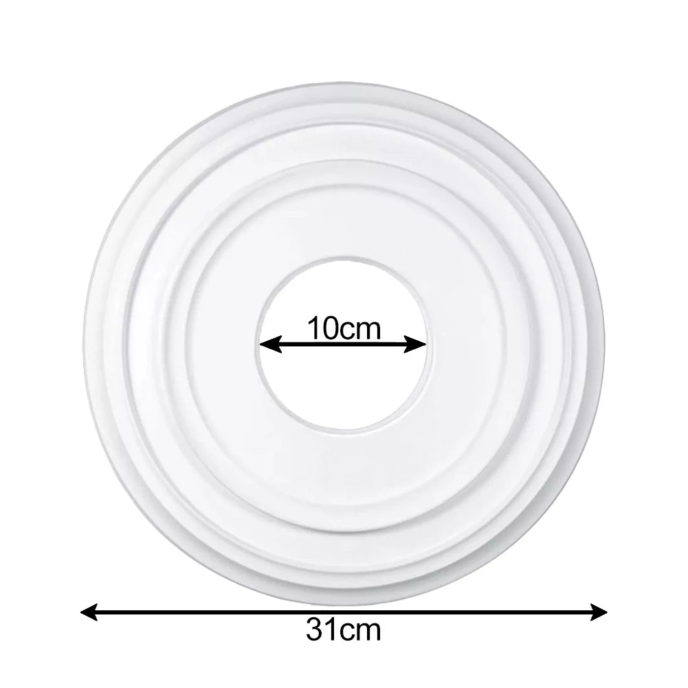 12inch Round PU Decorative Ceiling Fan Light Fixtures Covers Plate Home Improvement Accessories Lighting Supplies Oasis Select
