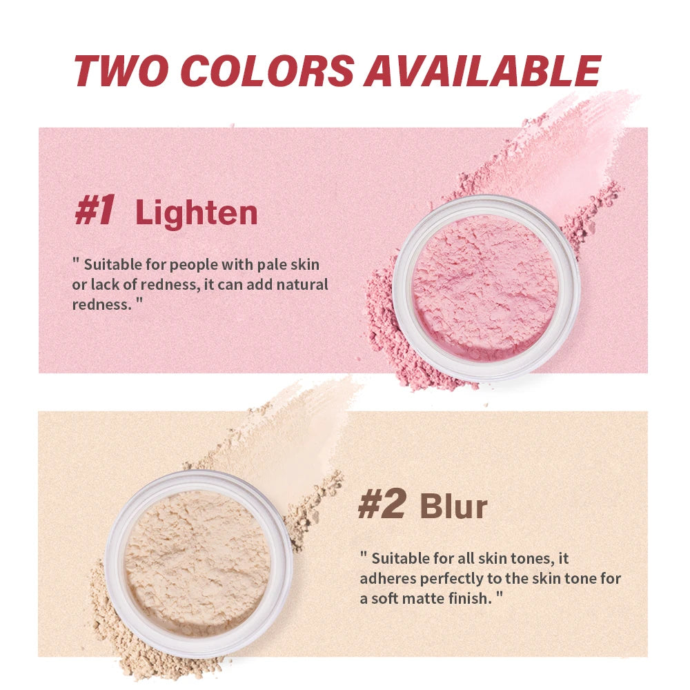 Loose Setting Powder Matte Soft Transparent Long Lasting Oil Control Makeup Pore Minimizing Setting Powder Lightweight Cosmetics Oasis Select