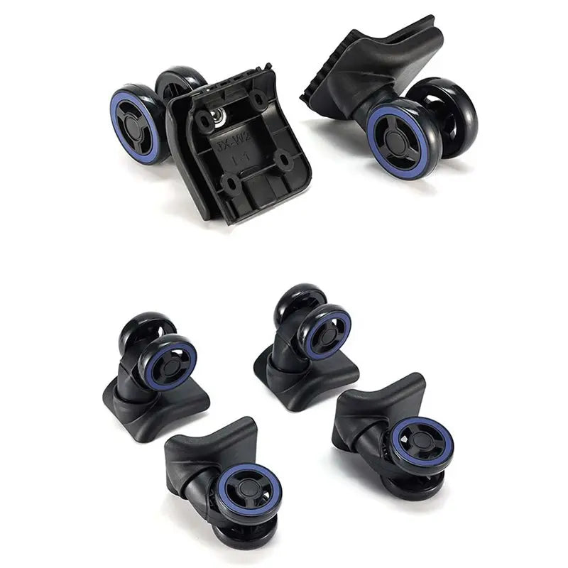 2026-WISH 16Pcs Luggage Wheels Suitcase Double Row Roller Hardware Repairing Kit Heavy Duty Wheels 360° Spinner Casters Oasis Select