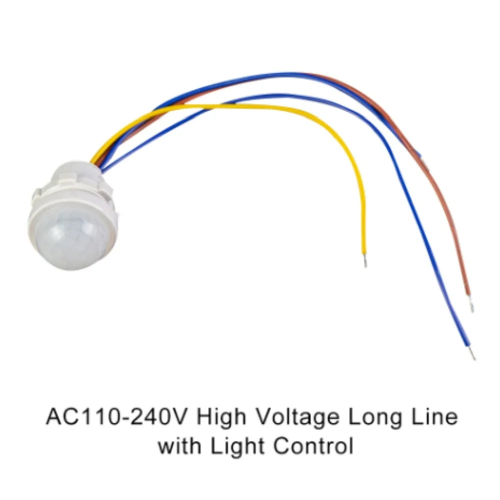 DC12-24V AC110-240V LED Closet PIR Sensor Detector Smart Switch LED PIR Infrared Motion Sensor Detection Automatic Light Switch Oasis Select AC110-240V B