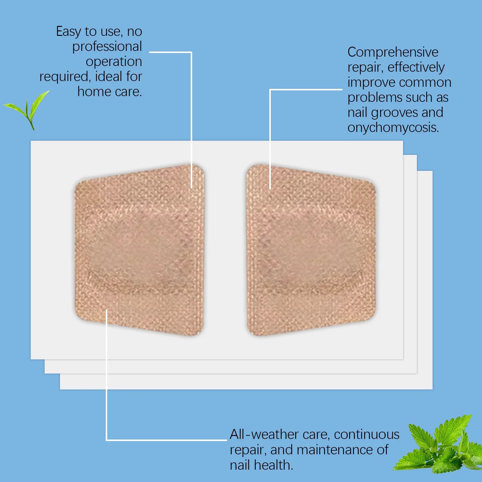 XIMONTH Nail Care Patch Eliminate Dirts Relieve Discomfort Repair Damage Correcte Surface Brightening Luster Nail Nourish Patch Oasis Select