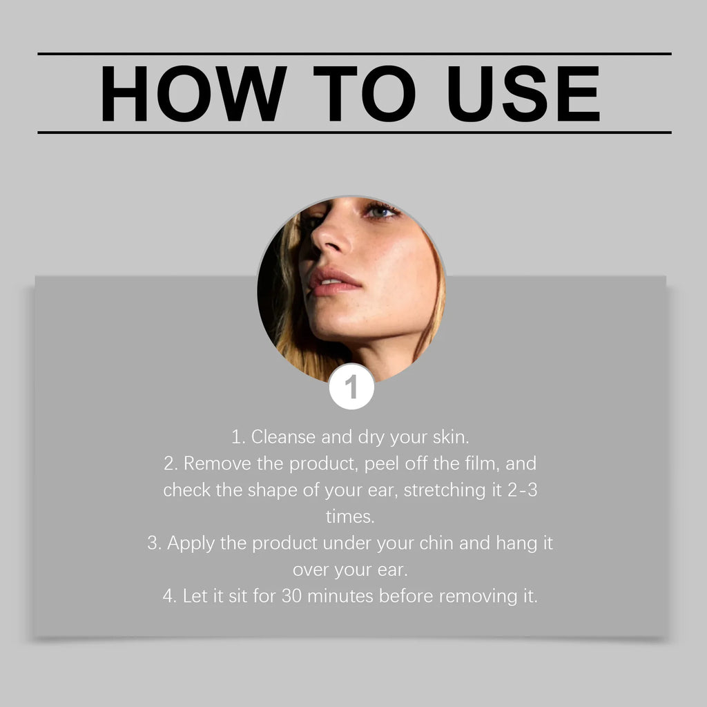 V-Line Double Chin Lifting Mask – Firming & Slimming (4pc) Chin Firming Mask Oasis Select
