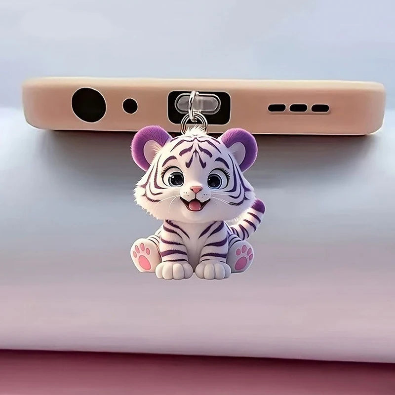 Cute Cat & Dog Type-C Dust Plug Charm Pendant