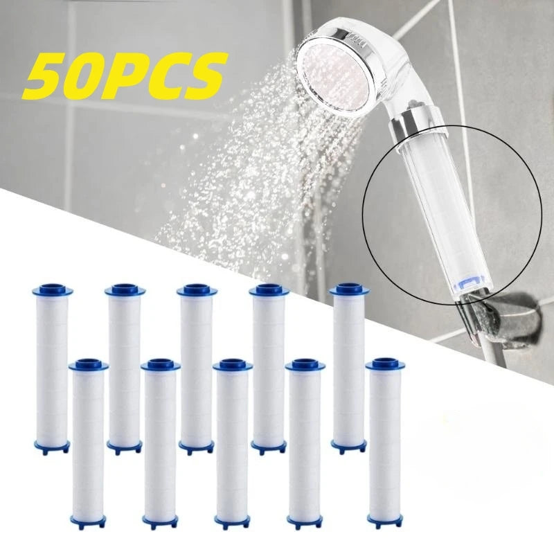 50PCS Shower Head Filter Replacement Showerhead Remove Chlorine/Fluoride/Hard Water/Calcario Hygienic Bathroom Accessories Oasis Select