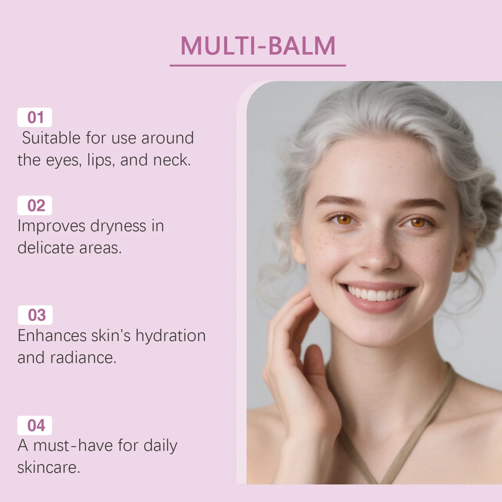 Hoygi Calcium Collagen Multi Balm Stick – Face, Eyes & Neck Moisturizing Balm Stick Oasis Select