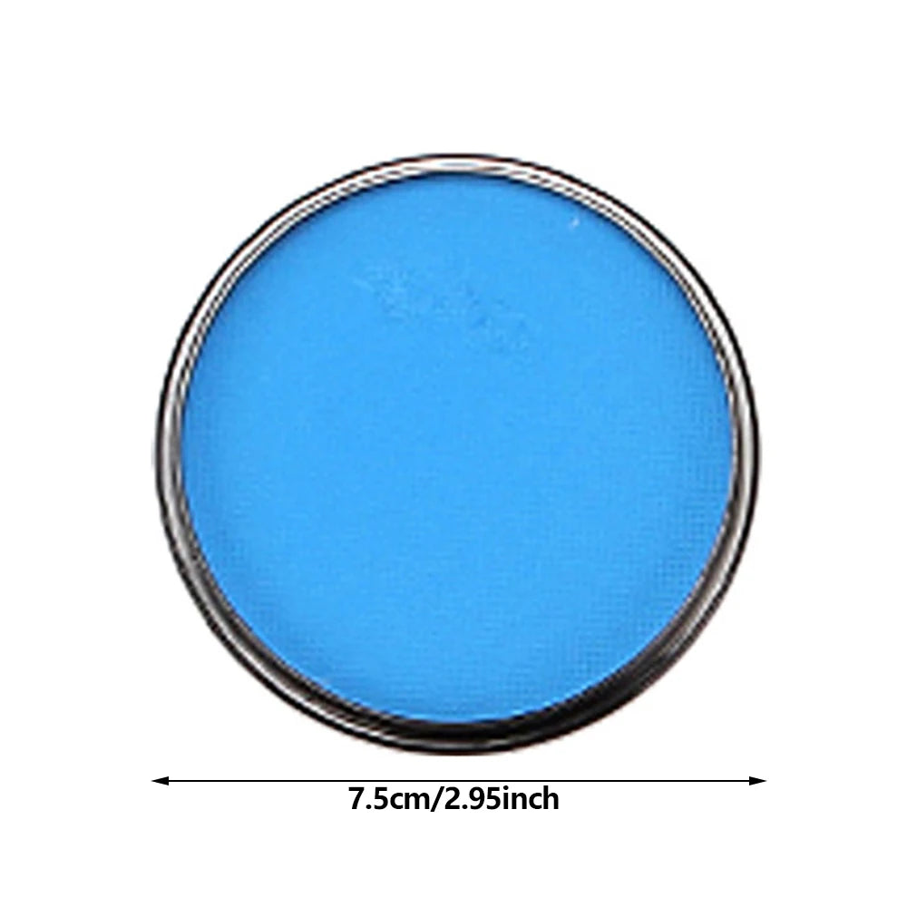Water-Activated Face Body Painting Palette,Monochromatic 30g Halloween Festive Washable Face and Body Paint set Makeup Cosmetic Oasis Select