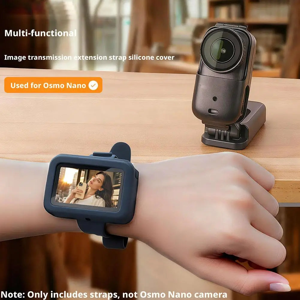Wristband For DJI Osmo Nano Camera Mount Image Transmission Silicone Hand Strap Adjustable Wrist Band For DJI Nano Accessories Oasis Select