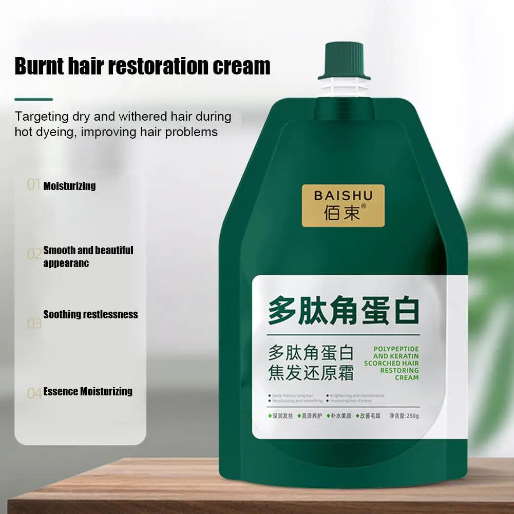 1/3 Polypeptide Keratin Hair Restoring Cream Repair Dry Damaged Hair Scalp Treatment Keratin Hair Mask Nourish Hair Conditioner Oasis Select