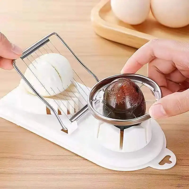 Multifunctional Stainless Steel Egg Slicer for Eggs & Soft Foods
