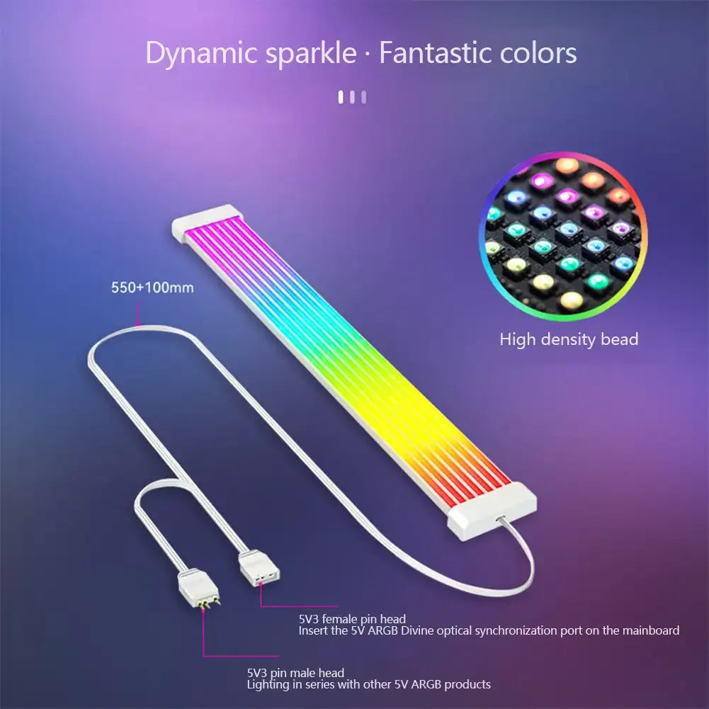 Fanmuran ARGB LED Light Bar – ATX 24-Pin GPU Cable Cover