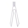 Toilet Paper Holder - Easy Install Wall Mount Bathroom Tissue Roll Hanger with Painted Finish Space Saving No-Drill Design Oasis Select WHITE