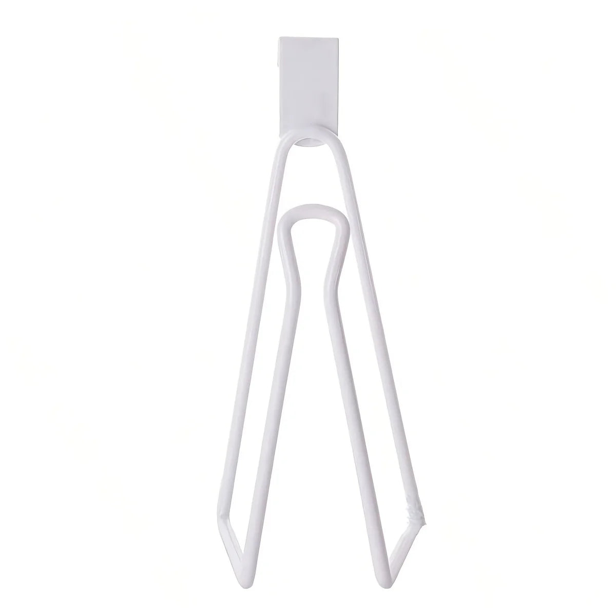 Toilet Paper Holder - Easy Install Wall Mount Bathroom Tissue Roll Hanger with Painted Finish Space Saving No-Drill Design Oasis Select WHITE