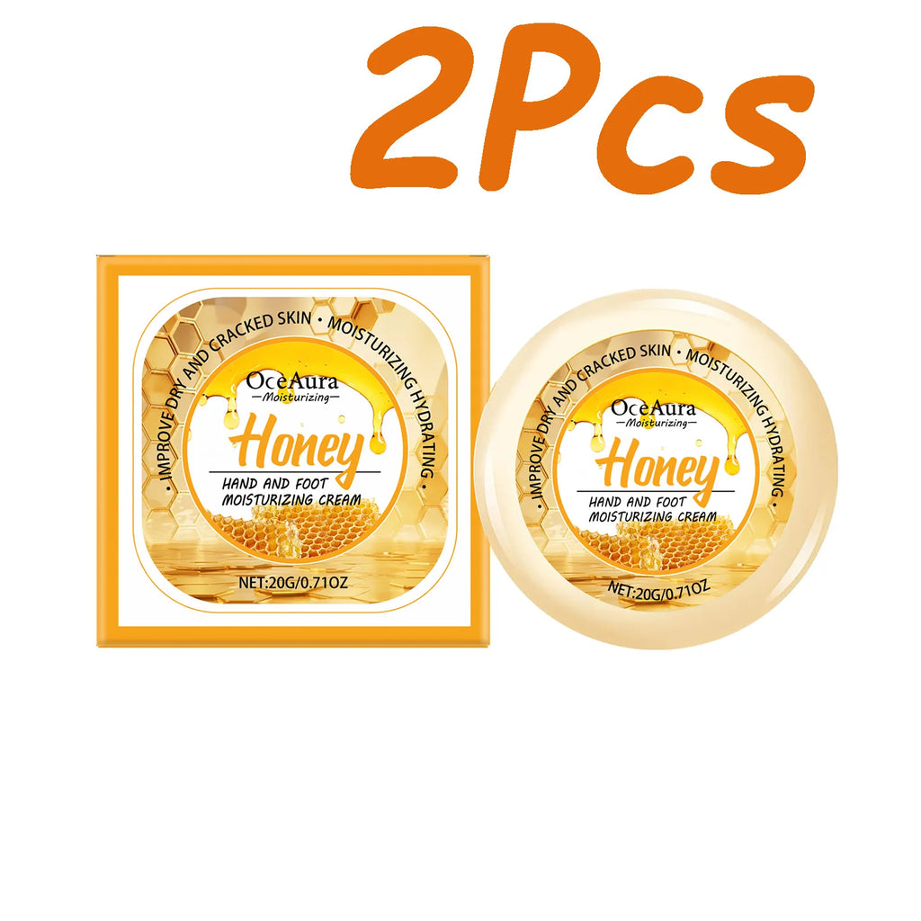 OceAura Honey Hand & Foot Cream – Moisturizing, 20g Hand & Foot Cream Oasis Select 2 x 20g Boxed