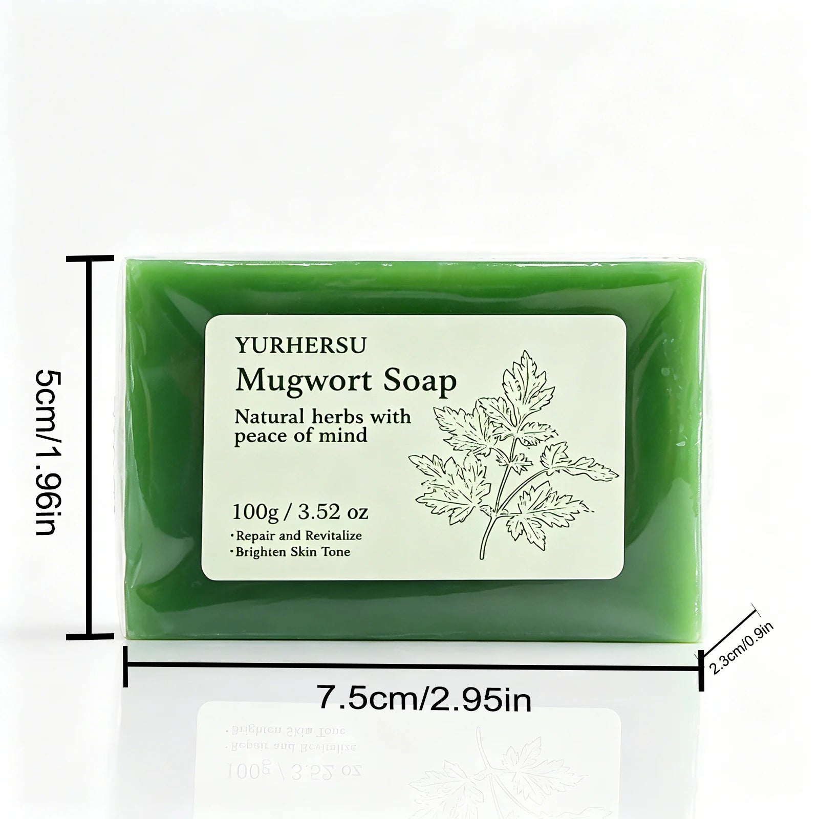 Natural Mugwort Soap – Herbal Hydrating Face & Body Bar Herbal Cleansing Soap Oasis Select