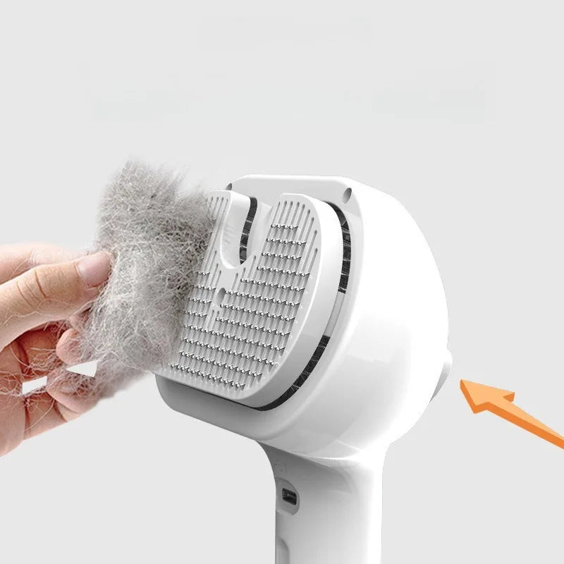 Upgraded Pet Spray Grooming Comb Steamy Floating Hair Removal Cleaning Steam Brush Styling for Dogs Cats Accessories Oasis Select