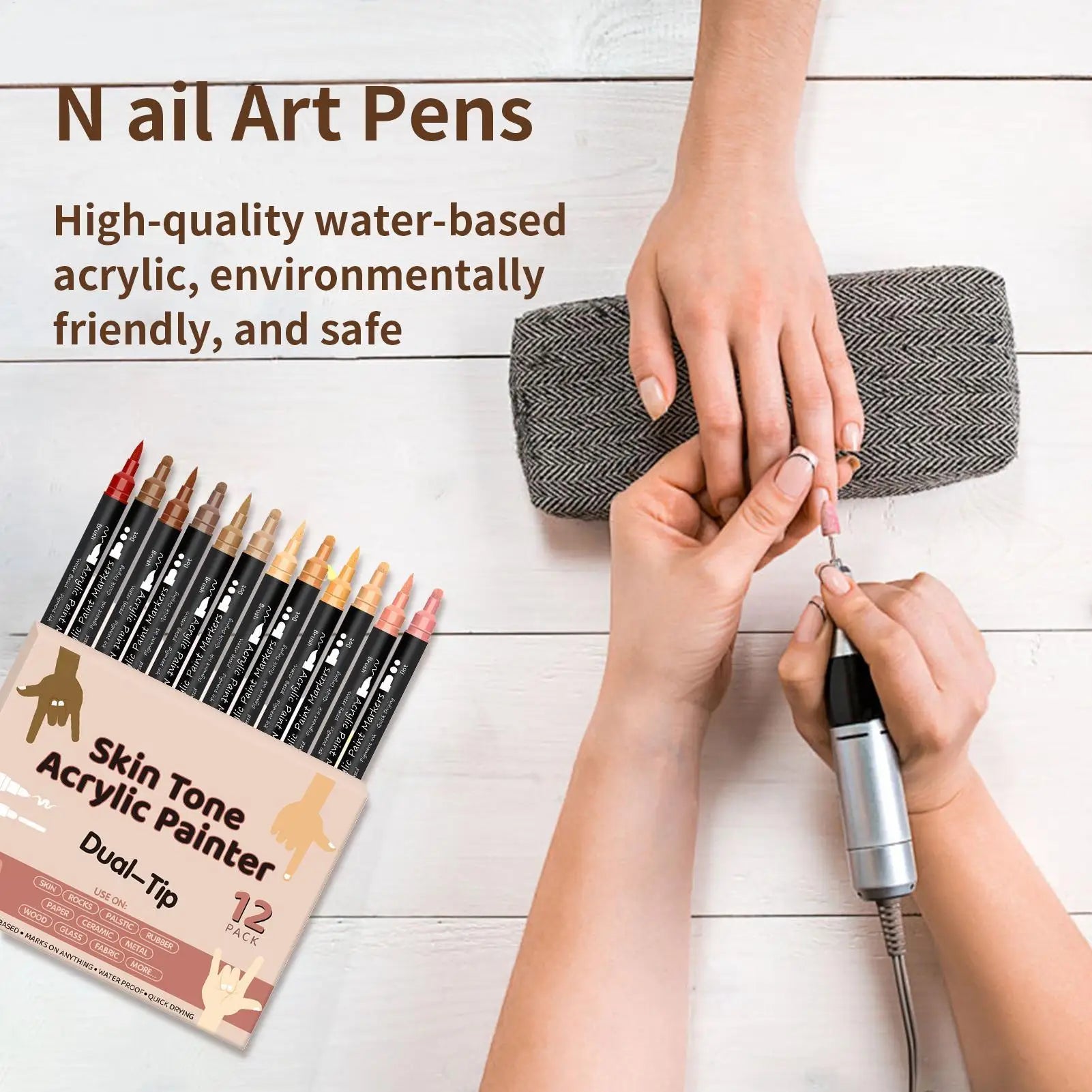 Nail Arts Graffiti Pen Body Painting Graffiti Skin Color Water-based Pen Dot Flower Hook Line Waterproof Acrylic Pigment Pen Oasis Select