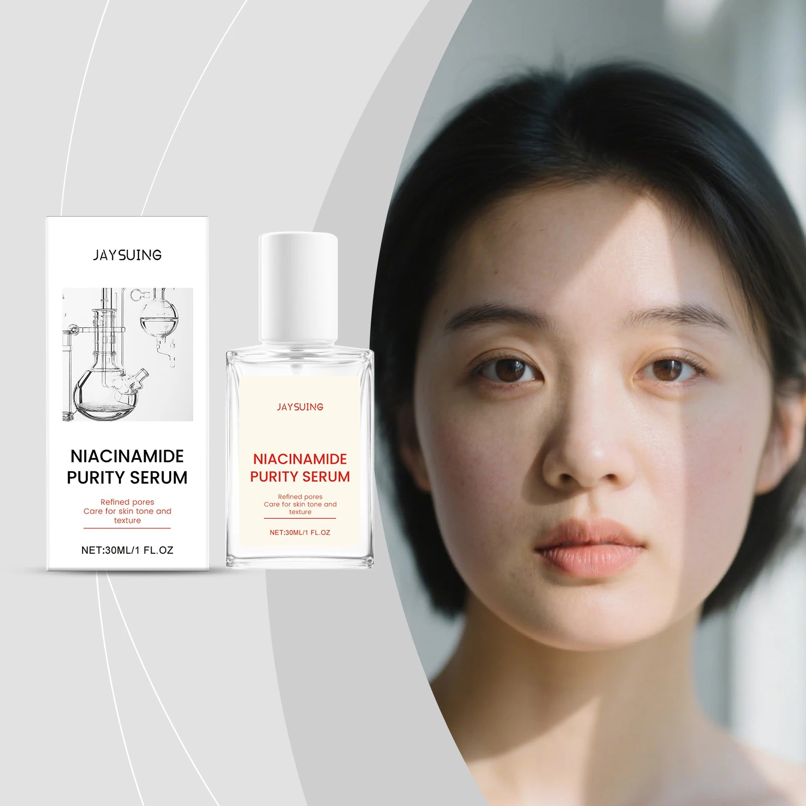 Nicotinamide Brightening Facial Serum – Radiance & Moisture Face Brightening Serum Oasis Select
