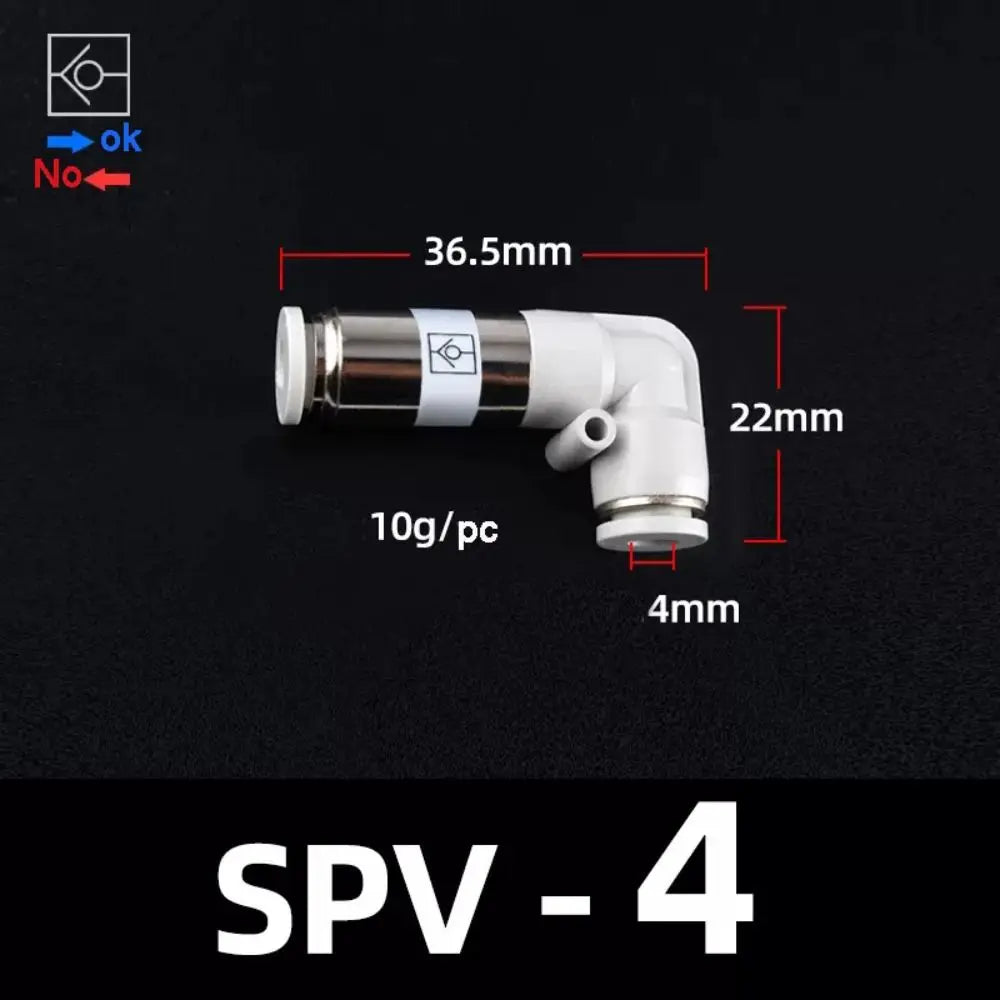 High Quality SPV SPU Pneumatic Pipe Control Valve Non-Reversing 4mm 6mm 8mm Pneumatic Pipe Connector Durable One Way Check Valve Oasis Select SPV 4 Other